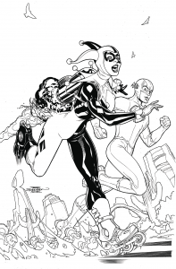 HARLEY QUINN & SUICIDE SQUAD AN ADULT COLORING BOOK TP